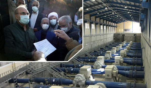 رئیس مجلس شورای اسلامی ازطرح46هزارهکتاری دشت سیستان بازدیدکرد