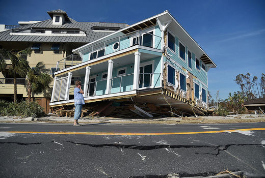 خسارات طوفان مایکل در آمریکا‎  
