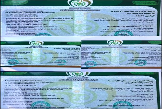 اختصاص گواهی ICM به محصولات کشاورزی سروستان 