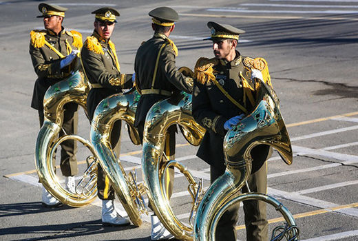  هنرمندان رسته موسیقی نظامی درجات هنری گرفتند