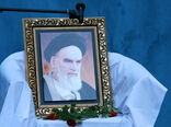  آیین بزرگداشت ارتحال امام خمینی (ره) در محل وزارت جهاد کشاوزری  