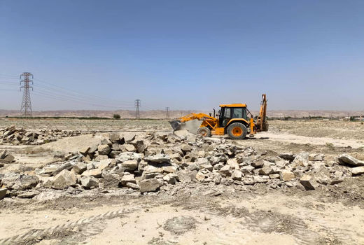 استمرار عملیات قلع و قمعِ تغییر کاربری‌های غیر مجاز در اراضی کشاورزی رامهرمز