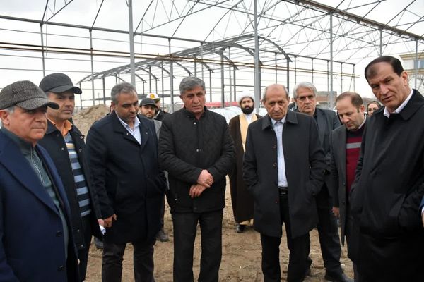 بازدید معاون وزیر جهاد کشاورزی از گلخانه هیدروپونیک در حال احداث مراغه