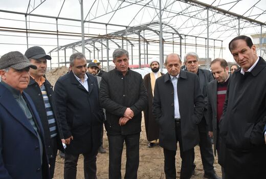 بازدید معاون وزیر جهاد کشاورزی از گلخانه هیدروپونیک در حال احداث مراغه