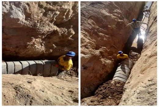 آغاز به کار عملیات مرمت و بازسازی قنات علی آباد روستای برون فردوس