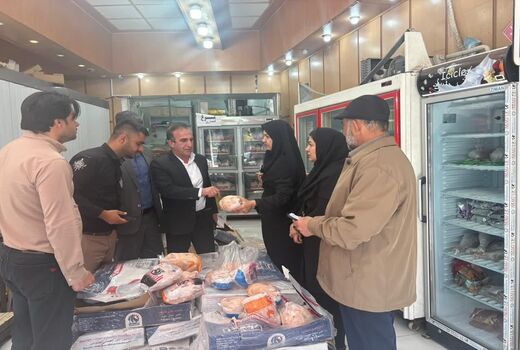 توزیع مرغ منجمد با قیمت مصوب برای تنظیم بازار در بویراحمد