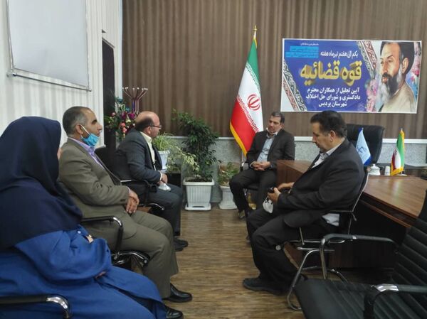 مدیر جهاد کشاورزی پردیس با مسئولان قضایی شهرستان دیدار کرد