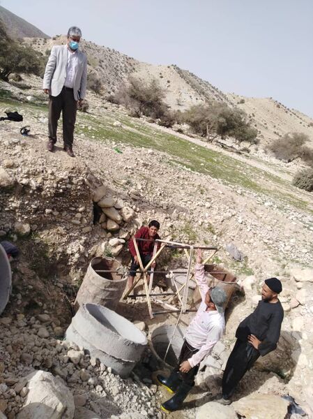 قنات روستای تنگ نارک احیا شد