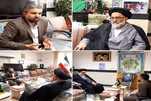 مدیر جهاد کشاورزی ورامین با امام جمعه شهرستان دیدار کرد