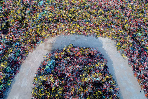 دوچرخه‌های اشتراکی در چین 