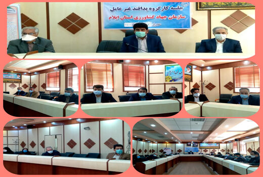  اولین جلسه کارگروه پدافند غیر عامل سازمان جهاد کشاورزی استان ایلام در سال ۱۴۰۰