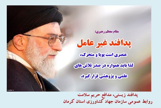 نهادینه سازی پدافند غیرعامل در تأمین امنیت غذایی ضرورت دارد