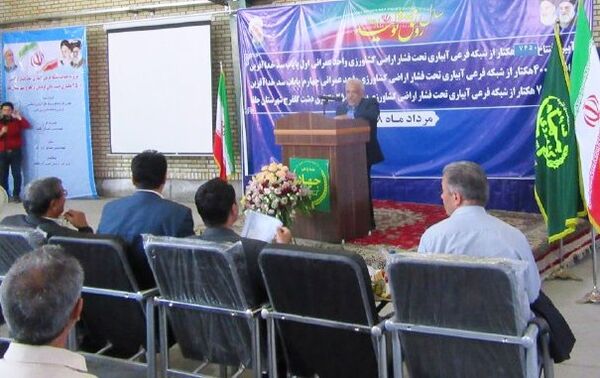 آغاز بهره برداری از ۷۶۵۰ هکتار پروژه شبکه های آبیاری فرعی و زهکشی در آذربایجان شرقی