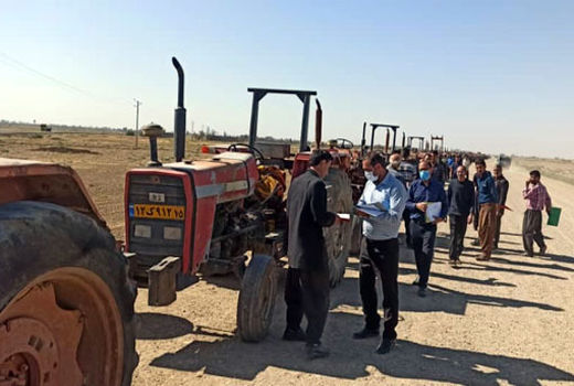 بازدید فنی پلاک گذاری ماشین آلات کشاورزی بناب