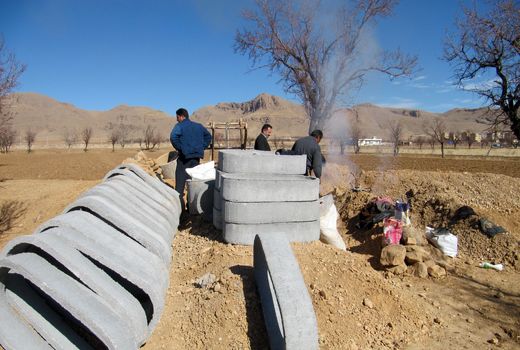 مرمت، لایروبی و بازسازی قنات در شهرستان شهرکرد