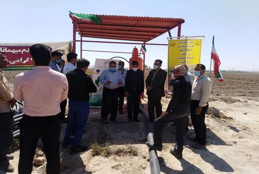 یک طرح آبیاری نوین در زرین دشت به بهره برداری رسید 