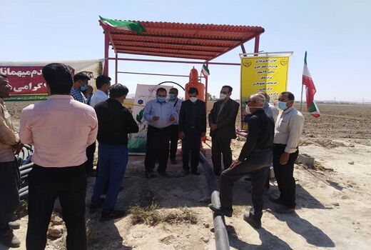یک طرح آبیاری نوین در زرین دشت به بهره برداری رسید 