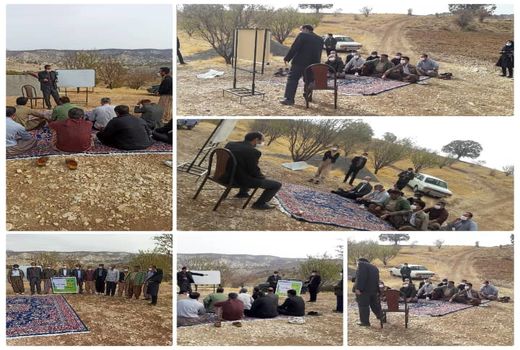 برگزاری کلاس آموزشی احداث باغ در اراضی شیبدار در شهرستان ملکشاهی