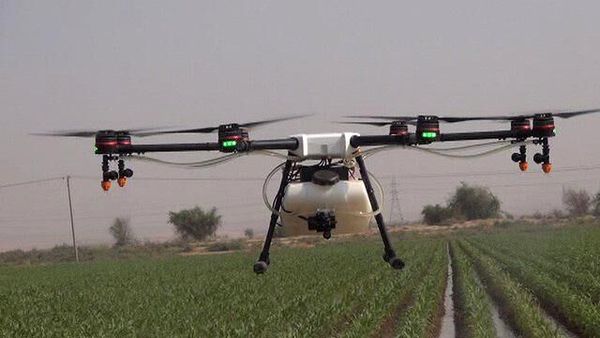 40 هکتار از مزارع سیب زمینی فارسان توسط پهپاد سمپاشی شد