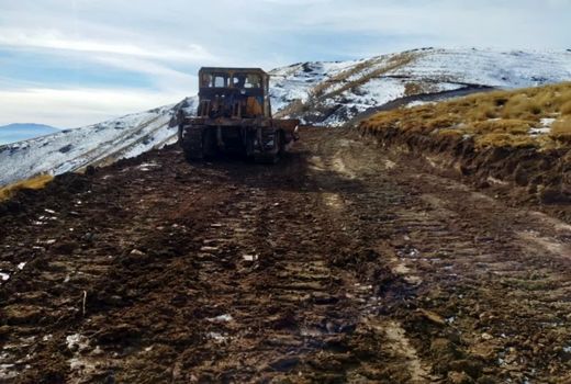 آغاز عملیات راهسازی در منطقه سنبل آباد الموت