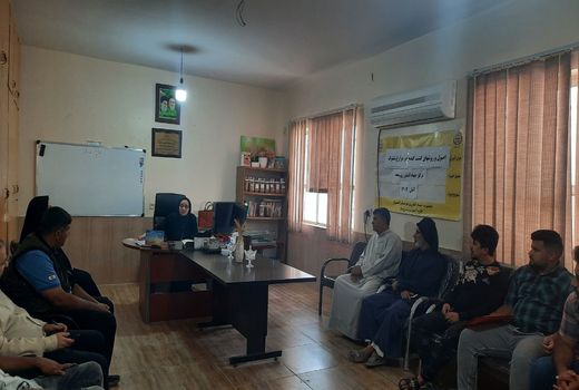 آشنایی کشاورزان اهوازی با کاشت گندم در مزارع شلتوک