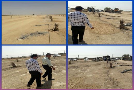 تخریب ساخت و ساز غیرمجاز در شهرستان هندیجان