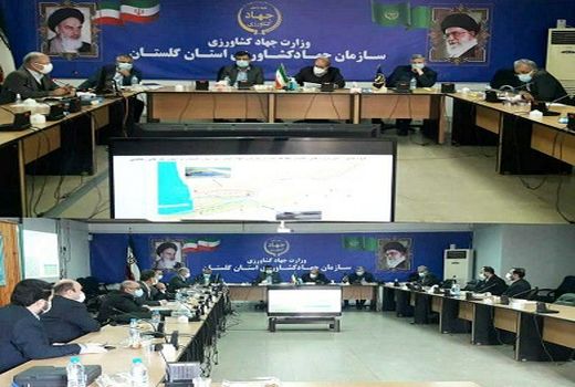 جلسه بررسی وضعیت و عملکرد پروژه بزرگ زهکشی استان گلستان برگزار شد