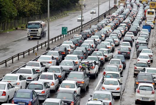 ترافیک نیمه سنگین در آزادراه کرج-قزوین