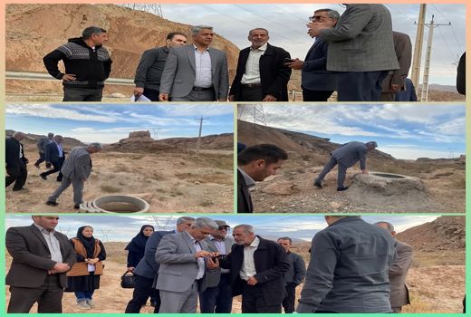 بازدید رئیس سازمان جهاد کشاورزی استان سمنان از پروژه‌های بخش آب و خاک روستای کرک