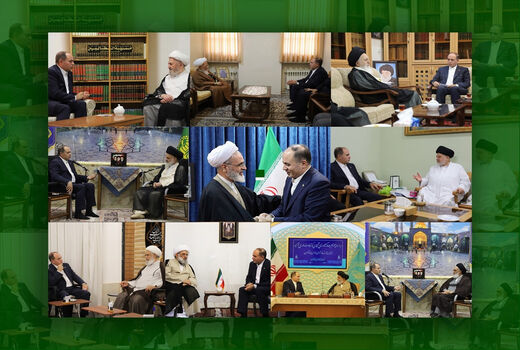 دیدار وزیر جهادکشاورزی با حضرات آیات عظام، مراجع و علما در قم