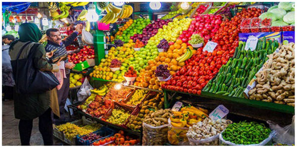 قیمت روز میوه و تره بار در بازار تهران