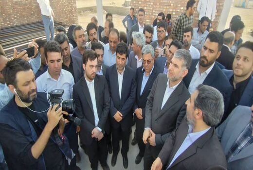 بازدید وزیر جهادکشاورزی از کشتارگاه در حال احداث دام و طیور شهرستان ملکان
