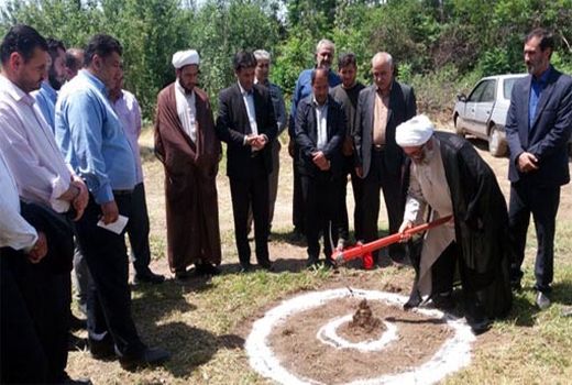 کلنگ زنی طرح پرورش ماهیان سرد آبی در شهرستان هوراند