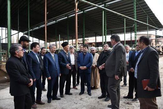 بازدید رئیس سازمان جهاد کشاورزی استان از گاوداری دچار حریق شده در آذرشهر 