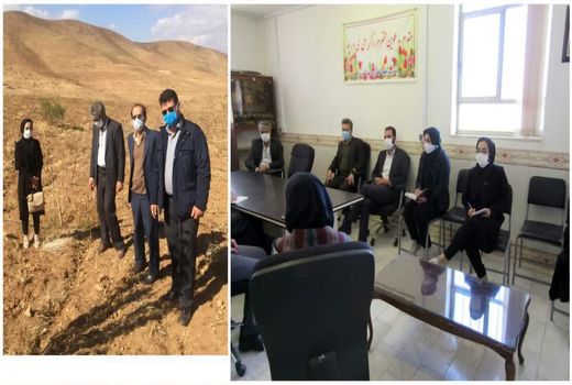 حضور گروه یاوران تولید در باغات شهرستان بن