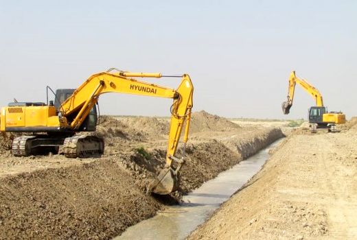 رشد ۱۰۰ درصدی احداث شبکه‌های فرعی آبیاری و زهکشی در کشور