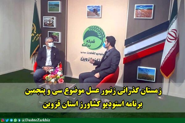 زمستان گذرانی زنبور عسل موضوع سی‌ و پنجمین برنامه استودیو کشاورز استان قزوین