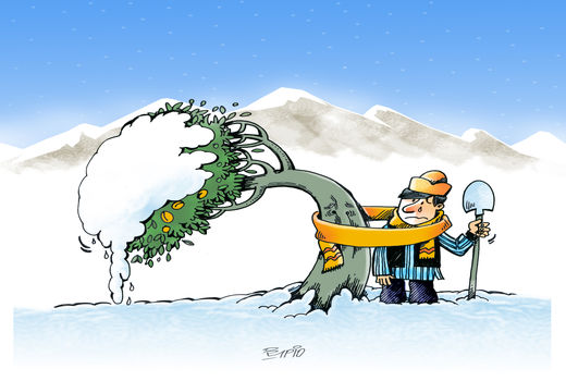 تهدید موج جدید سرما برای محصولات کشاورزی/ کارتون: فیروزه مظفری