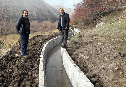  اجرای کانال آبیاری عمومی در روستای آتش بیگ شهرستان هشترود  از محل اعتبارات حوادث سیل