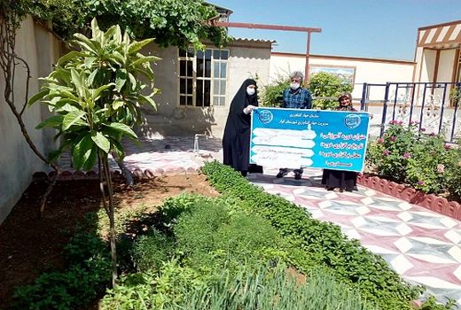 افزایش سطح باغچه های خانگی در کوار 