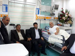  عیادت رئیس سازمان جهادکشاورزی استان آذربایجان شرقی از جانباز جهادگر دکتر حاج حسین همتی