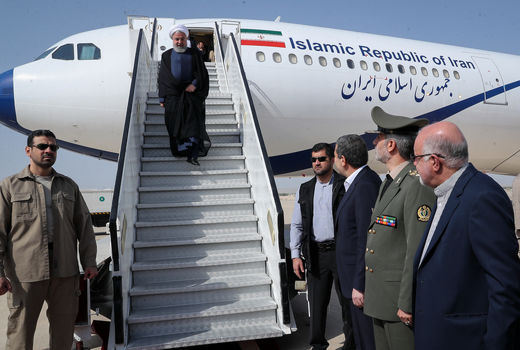 رئیس جمهوری وارد عسلویه شد