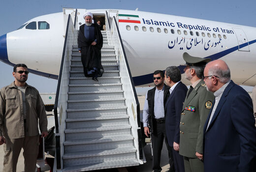 رئیس جمهوری وارد عسلویه شد