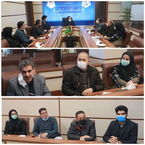 نشست رییس سازمان جهاد کشاورزی استان قزوین با سرپرست شرکت پشتیبانی امور دام استان