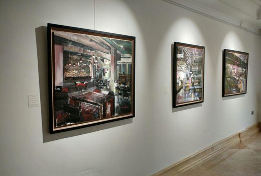 نمایشگاه نقاشی ویدا جیلانچی با موضوع کافه های شهر تهران