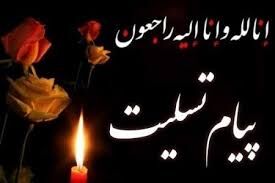 پیام تسلیت رئیس سازمان جهاد کشاورزی استان تهران