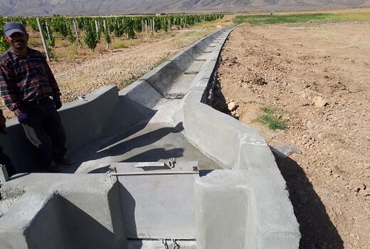 کانال آبرسان فرمشکان کوار احداث شد 
