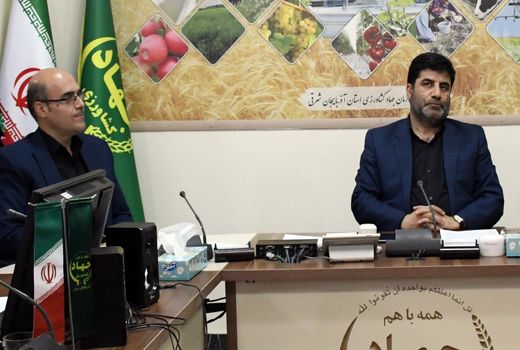 دیدار هیئت رئیسه اتاق اصناف کشاورزی استان با رئیس سازمان جهادکشاورزی استان آذربایجان شرقی