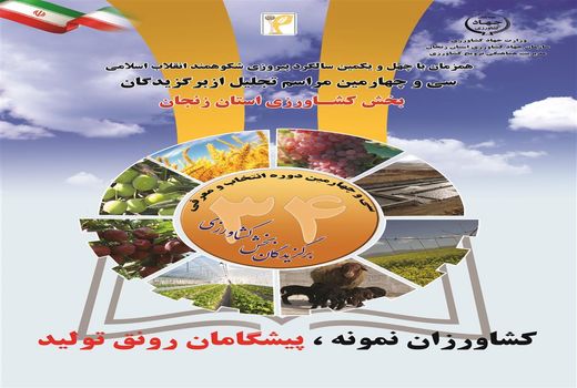 46  کشاورز برتر استان زنجان معرفی و تقدیر می‌شوند