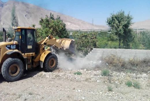 تخریب 4 قطعه باغ شهری غیرمجاز در فسا